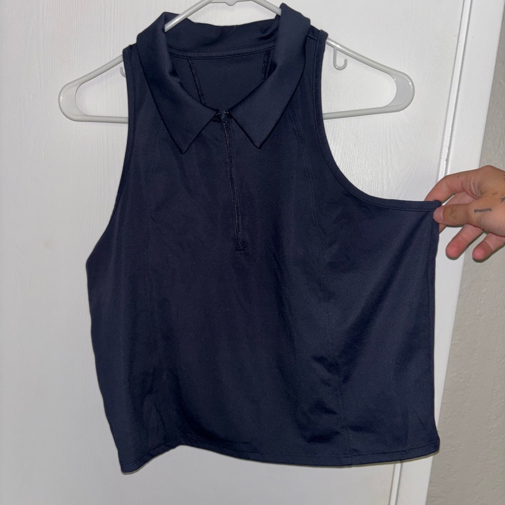 Sleeveless Blue Women's Golf Top